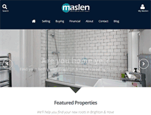 Tablet Screenshot of maslen.co.uk